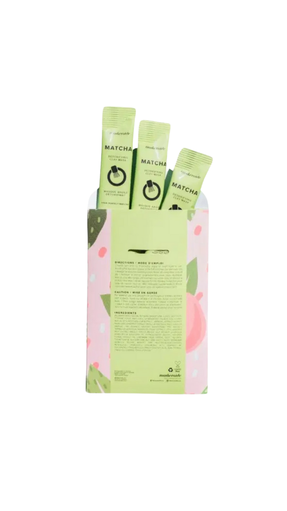 MaskerAide Matcha Detoxifying Clay Mask | Sleeve 3pk