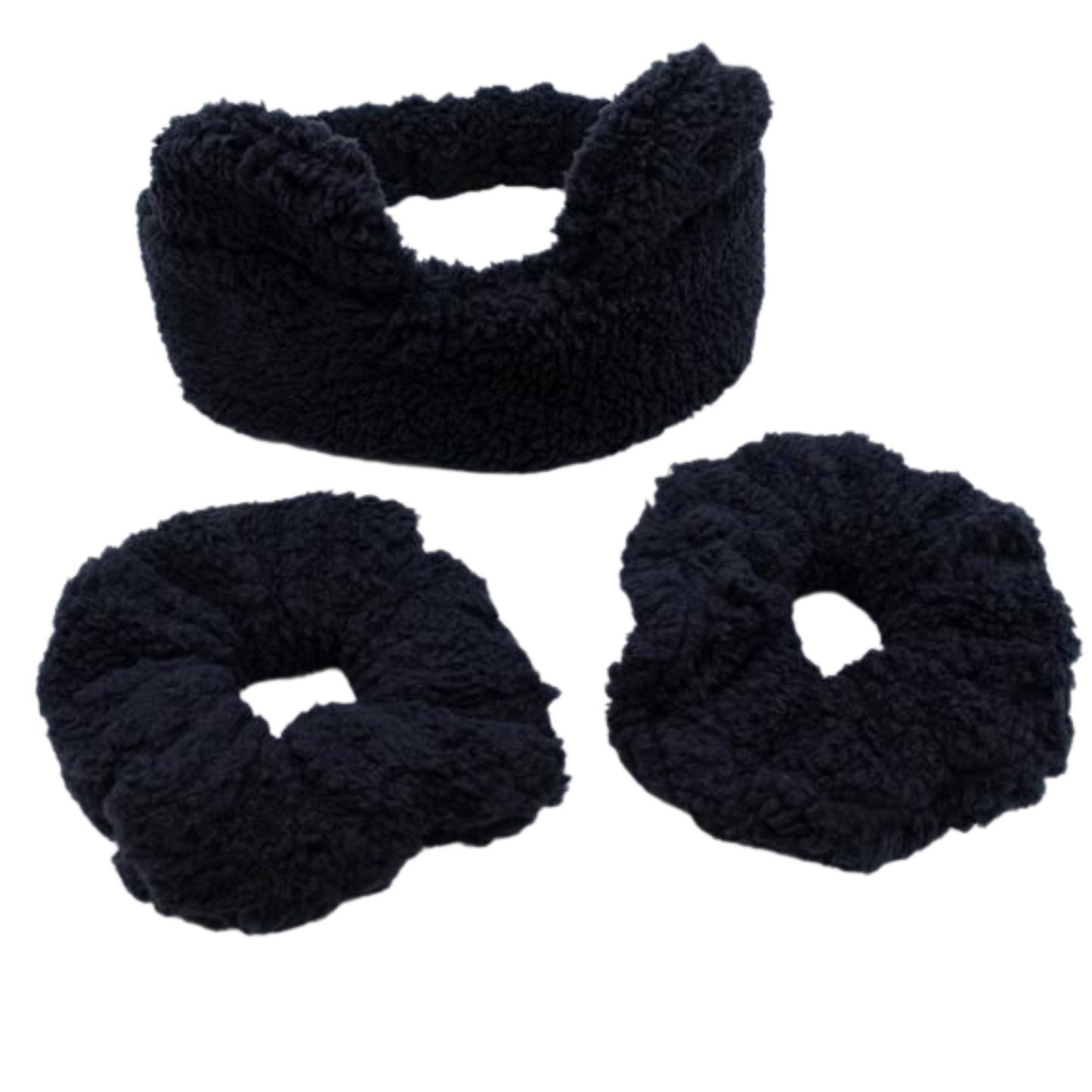 Teddy Bear Ear Spa Headband and Scrunchie Wristbands