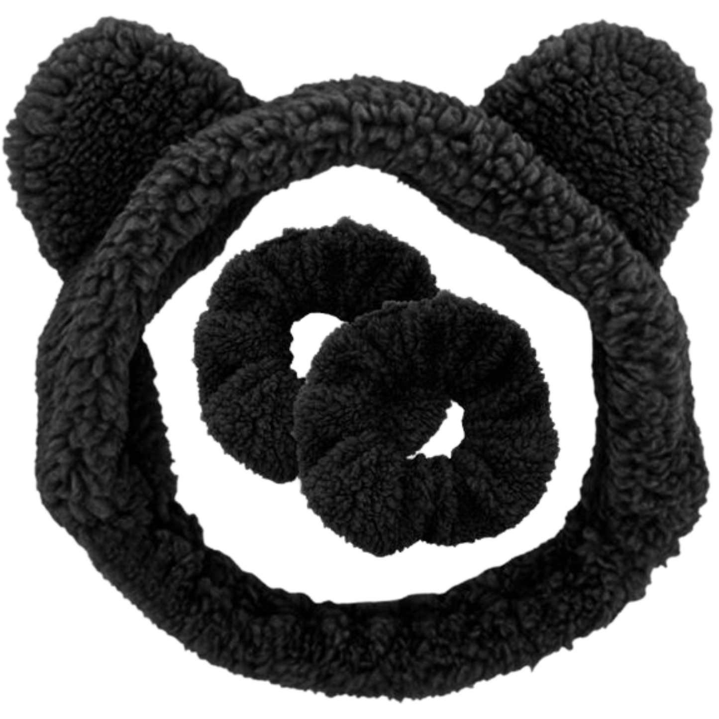 Teddy Bear Ear Spa Headband and Scrunchie Wristbands