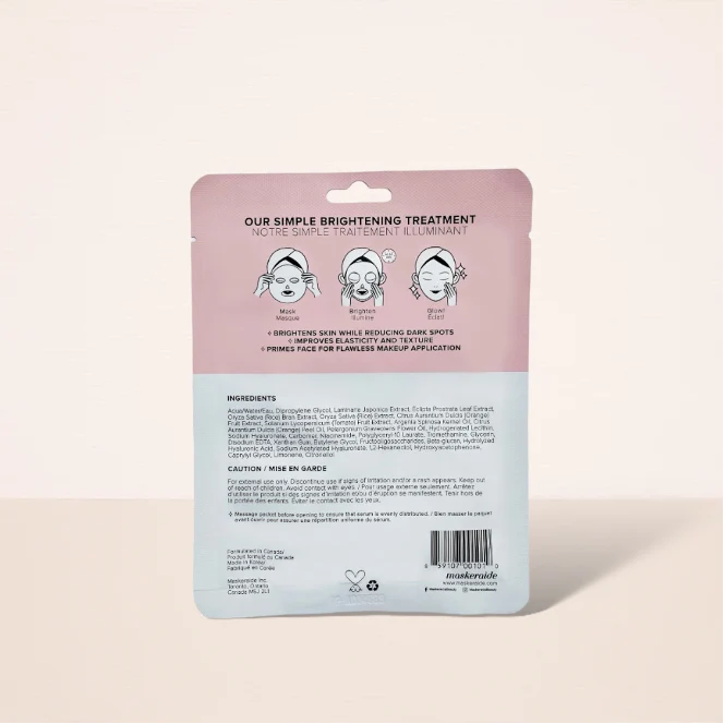 MaskerAide Pre Party Prep Brightening Sheet Mask